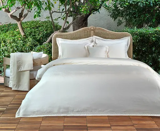 Постельное белье Alessa Ekru Жаккард Valeron pbe0051546 - фото 1