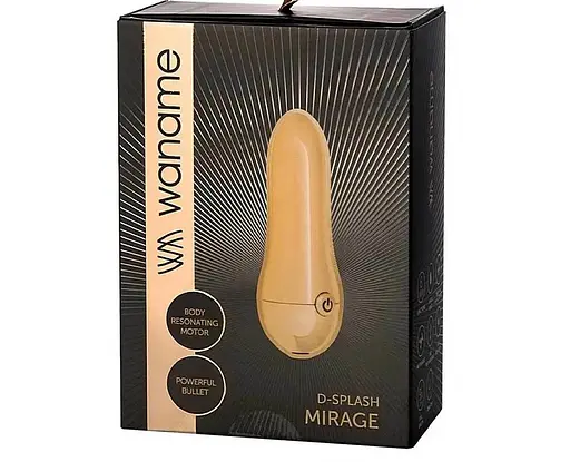 Вібратор для клітора Toyfa Waname D-Splash Mirage 9 см золотий - фото 4