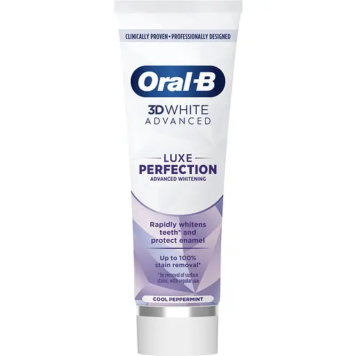 Зубна паста Oral-B 3D White Advanced Luxe Perfection Прохолода перцевої М’яти 75 мл - фото 2