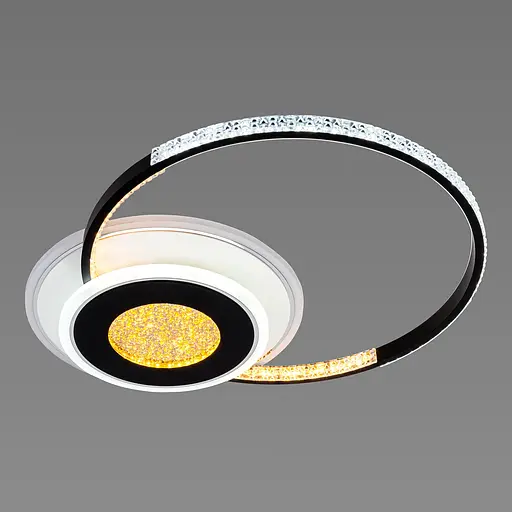 Люстра светодиодная акриловая Sirius C7067/500 WH+BK (RGB) 80W+8W