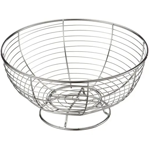 Ваза для фруктов Homax 24х24х12 см хром (LF-2002287)