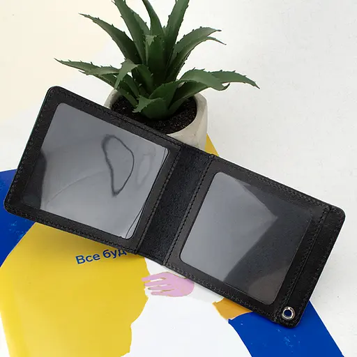 Обложка на служебное удостоверение черная - фото 3