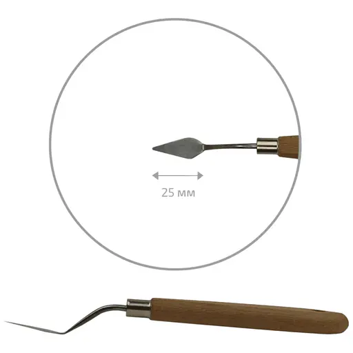 Мастихін Rosa Studio 11913 капля міні довжина 2.5 см ст.код1017 - фото 1