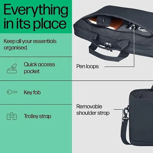 Сумка для ноутбука HP HP, Everyday, 16", полиестер, темно-сирий (A08JTAA) - фото 11