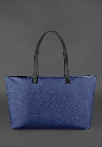 Шкіряна плетена жіноча сумка Пазл Xl чорна Crazy Horse - фото 4