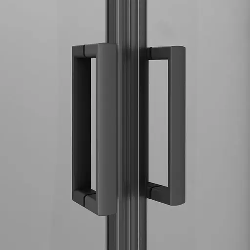 Душевая кабина Am.Pm Gem 1/4 Round 100x100 см без поддона black W90UG-401-100BT, прозрачный, черный - фото 5