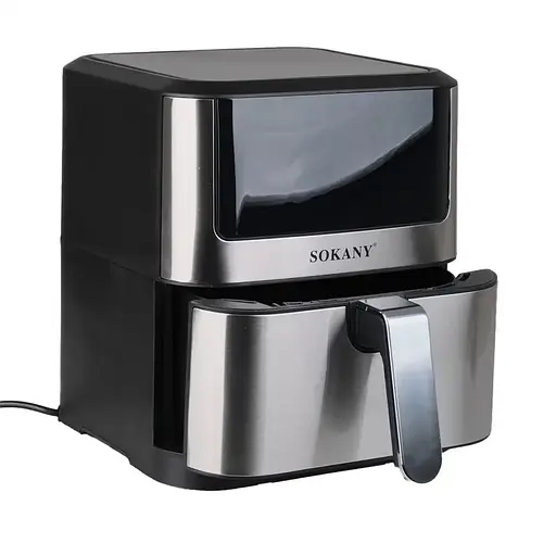 Аэрофритюрница безмасляная Sokany SK-ZG-8040 электрическая 7л с сенсорным управлением 1800Вт - фото 4