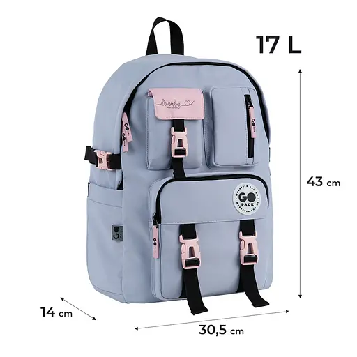 Рюкзак GoPack Education Teens 2500L сірий Сірий (GO26-2500L-1) - фото 2