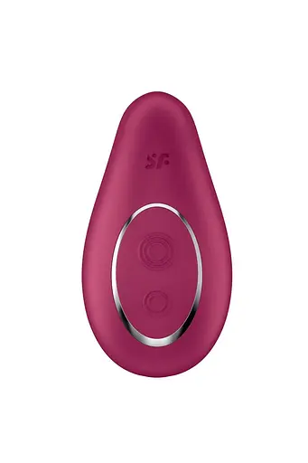 Вібратор Satisfyer Dipping Delight 9 см бордовий - фото 4