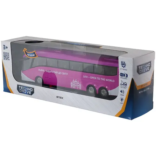 Машинка TechnoDrive Автобус Львів зі світлом та звуком (510432.270) - фото 11