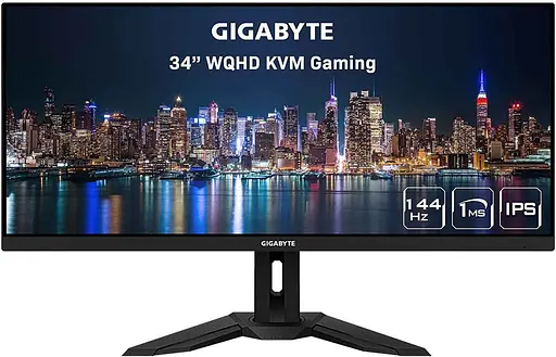Монитор 34" Gigabyte M34WQ Gaming Monitor WQHD IPS 144Hz (M34WQ Gaming Monitor) Б/у - фото 1