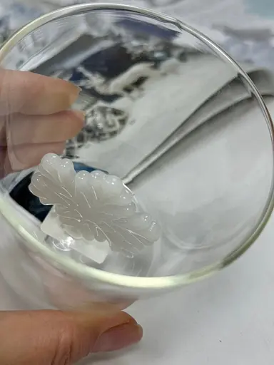 Новорічний стакан Olens 102-1177 із фігуркою всередині Сніжинка 360 мл прозорий - фото 4