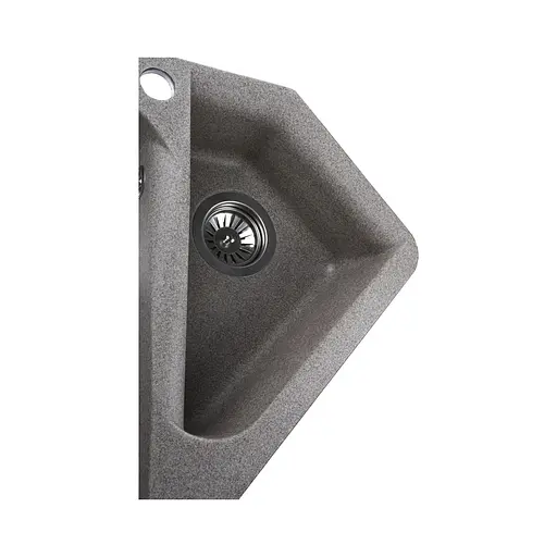 Гранітна мийка Globus Lux Garda мокко 1000x500 мм, Сірий - фото 6
