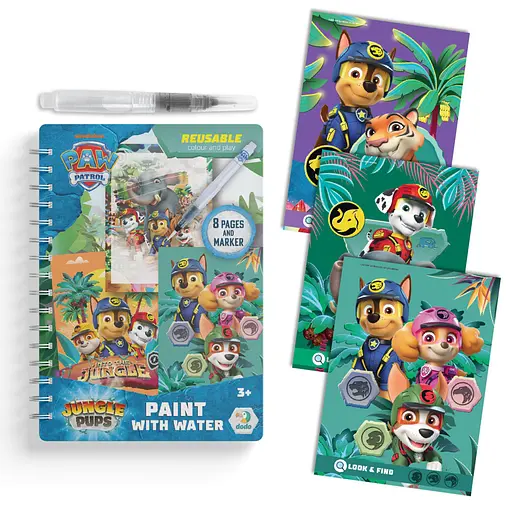 Водные раскраски "Джунгли. Щенячий патруль" DoDo Toys 200630, 8 страниц - фото 3