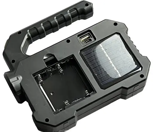 Ліхтар переносний акумуляторний Kejia KJ-208 повербанк сонячна панель робота від батарейок - фото 6