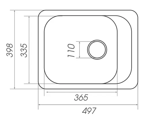 Кухонная мойка Platinum 4050 KORRADO (SP000025144) - фото 4