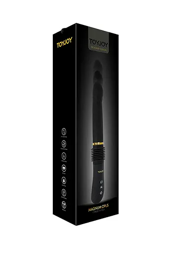 Вібратор Toy Joy Magnum Opus Thruster 30 см чорний - фото 5