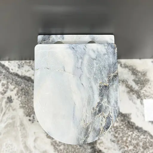 Подвесной унитаз VBI Vulcano granit VBI-020405, Мрамор - фото 3