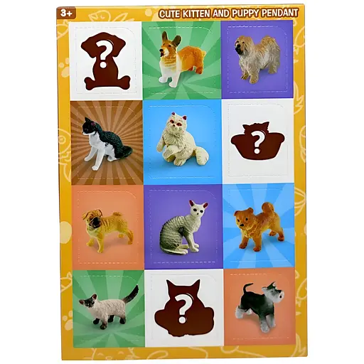 Адвент-календар с животными YJ 100 F 12 коллекционных фигурок, высота 3.5 см