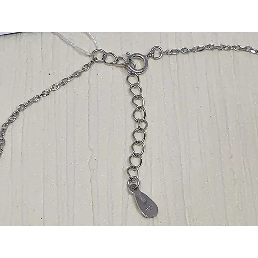 Срібне кольє Аметист Бритва 1232103 - фото 2