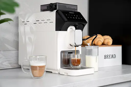 ARDESTO Кавомашина, 2л, зерно, автомат.капуч, дисплей, авторецептів -9, біло-чорний - фото 6