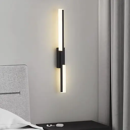 Праве бра у видовженому чорному корпусі 60 см Арт. WJ 09/600 R BK Line F - фото 1