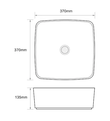 Умивальник накладний Mixxus Premium Diverse-0104 marble 370x370x135 мм MP6537, Мармур - фото 4