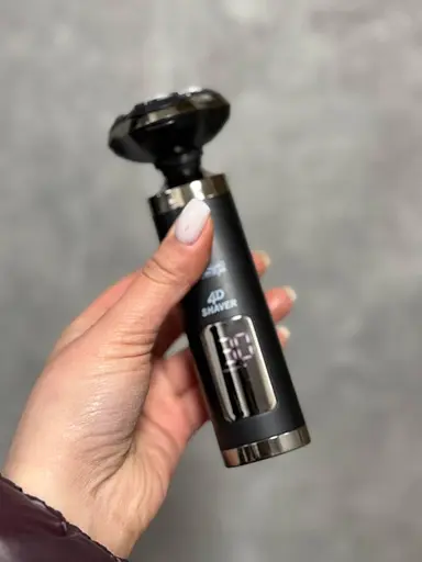 Бритва на аккумуляторе с дисплеем DSP 60078 роторная электробритва мужская с плавательными головками 3 Вт Черная - фото 2