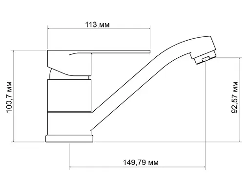 Змішувач для кухні Lidz Tani 002M, Chrome (k40) LDTAN002MCRM44967 - фото 4