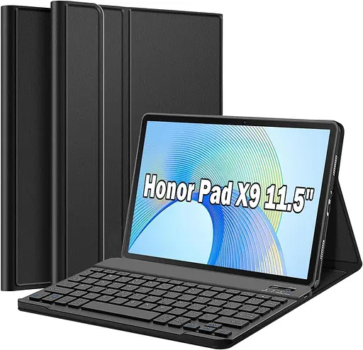 Чехол для клавиатуры Nanhent для планшета Honor Pad X9 11,5 дюйма 2023, тонкая крышка подставки из полиуретана