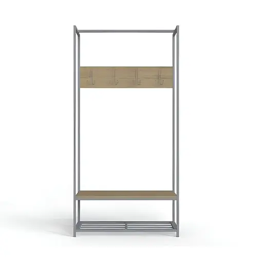 Вешалка напольная Ferrum-decor Трелис 13 180x90x38 серый ДСП Дуб Сонома 16мм (FRD-104340)