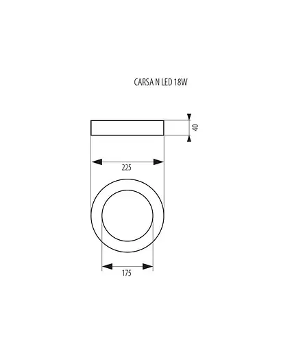 Потолочный светильник Kanlux 28949 Carsa V2LED 18W-NW-W - фото 2