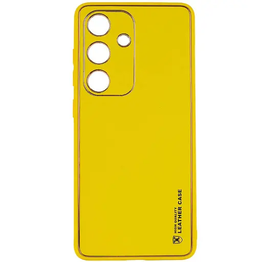 Чохол Epik шкіряний Xshield для Samsung Galaxy A35 Жовтий/Yellow