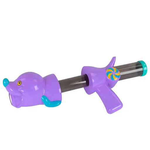 Іграшковий помповий пістолет-собака 5007 D з 6 м'якими набоями, фіолетовий - фото 2