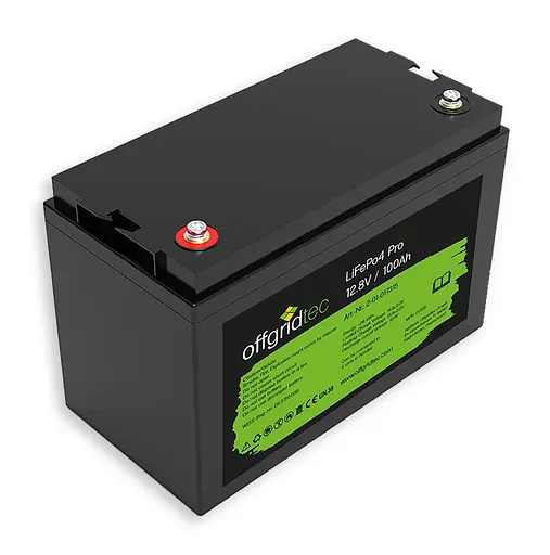 Аккумулятор AGM Offgridtec LiFePO4 12.8V 100 Ah 100А BMS 1280 Wh - фото 2