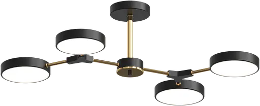Люстра светодиодная акриловая Sirius B X13246/4 BK+FGD черная