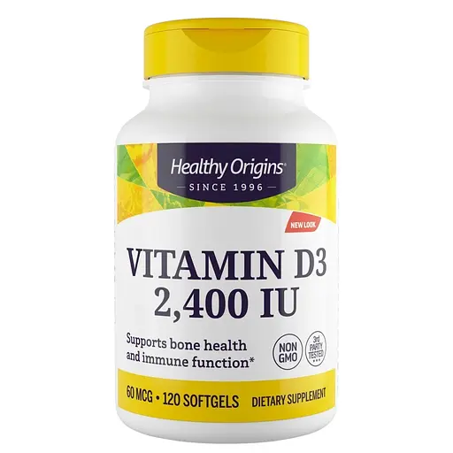 Витамин Д3 Vitamin D3 Healthy Origins 2400 МЕ 120 капсул