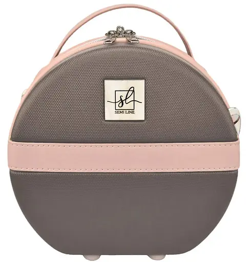 Бьюті-кейс Semi Line 5L Brown/Pink Cream (T5673-1) (DAS302677) - фото 4