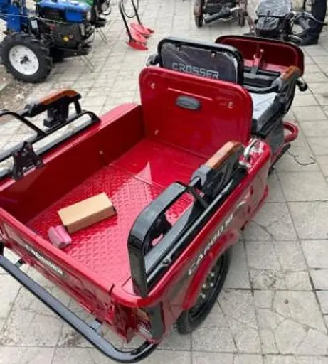 Електроскутер Вантажопасажирський Crosser CARGO 10 триколісний (800W 60V, 32Ah) Червоний - фото 11