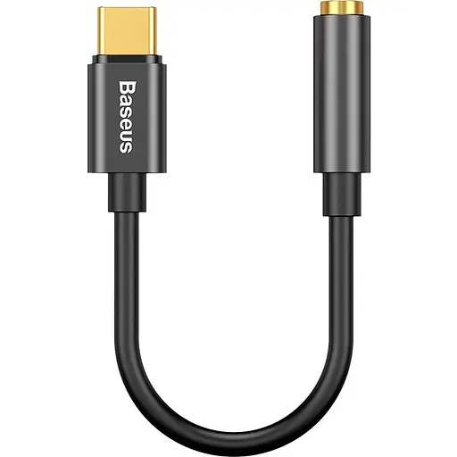 Перехідник Baseus L54 Male USB-C to 3.5mm Black (CATL54-01) [112766]