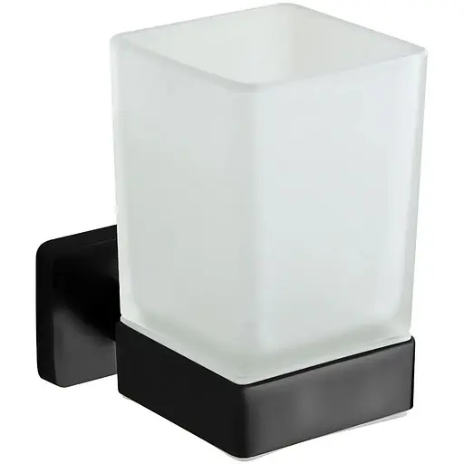 Склянка для зубних щіток VBI Mars black VBI-040104BL чорний матовий - фото 1