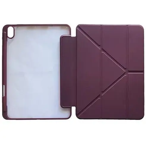 Чохол Smart Case Clear+stylus для Apple iPad Air 4 10.9/Air 5 10.9 темно-червоний - фото 1