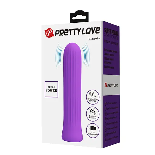 Вибратор Pretty Love Blanche 10 см фиолетовый - фото 8