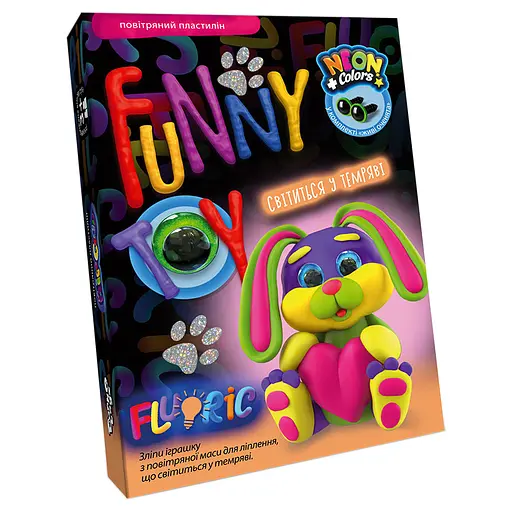 Набор творчества Air Clay Fluoric, 4 цвета, Danko Toys - фото 7