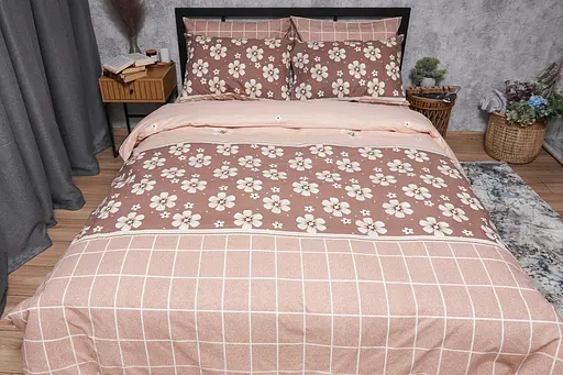 Комплект постільної білизни Moon&Star Бязь Gold Люкс Daisy King Size 220x240 наволочки 2х50х70 - фото 6