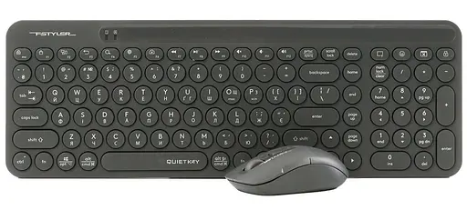 Комплект (Клавіатура та миша) A4Tech Fstyler FG3300 Air2 (Grey) - фото 2