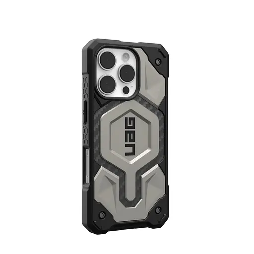 Чехол-накладка Urban Armor Gear Magsafe для iPhone 16 Pro Monarch Pro Titanium (114456113636) - фото 2