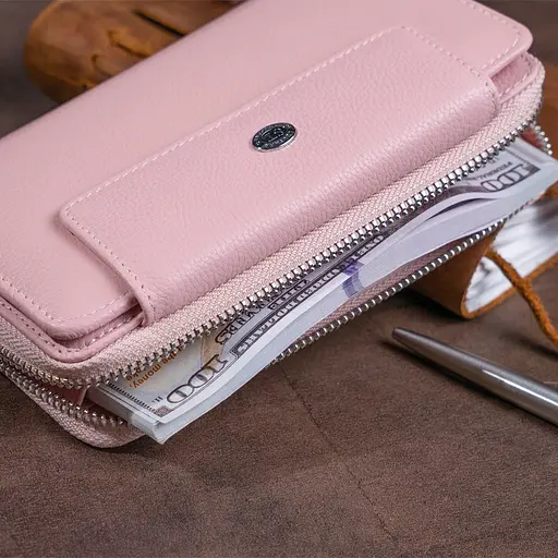 Кожаный женский кошелек ST Leather 19х9.5х2.5 см acs0015404 - фото 8