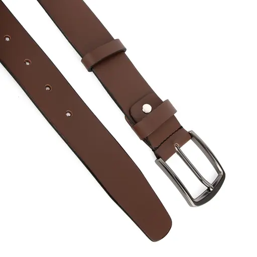 Ремінь чоловічий шкіряний Handycover НС-3428 світло-коричневий (130 см) - фото 2