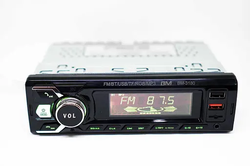 Автомобильная магнитола 1DIN с Bluetooth, RGB-подсветкой и LCD-дисплеем, ресивер в авто с поддержкой USB, TF/microSD и AUX, MP3 - фото 4